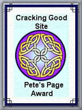 Pete's Page Award: Cracking Good Site