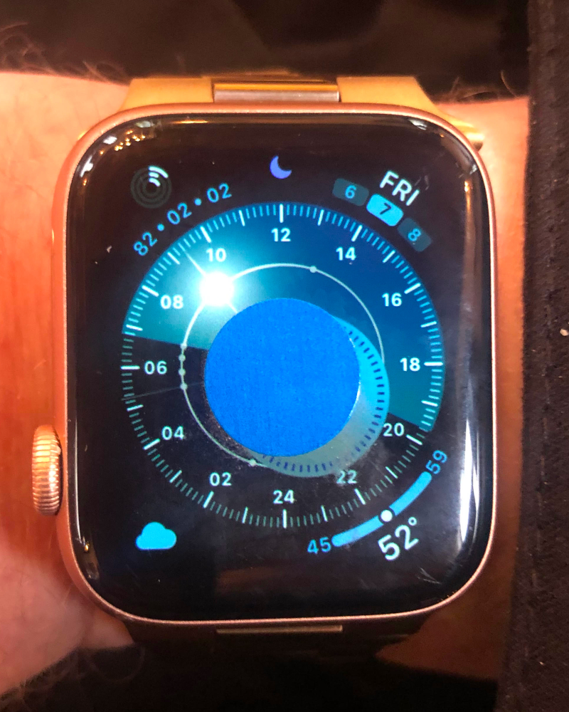 A picture of an Apple Watch used as a Slow Watch