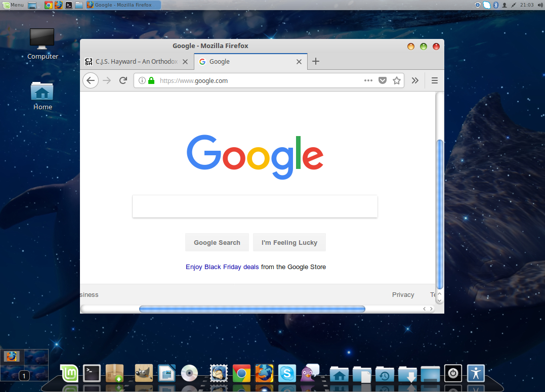 A screenshot of the desktop.