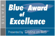 Blue Award of Excellence, Presented by Cristina On Web