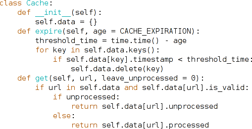 A screenshot of the same code in a gnome-terminal.
